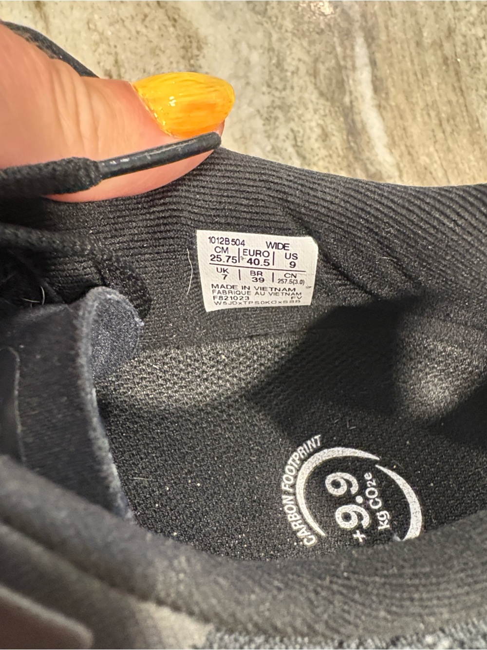 Asics Black and White Women's Running Shoes - Picture 12 of 14